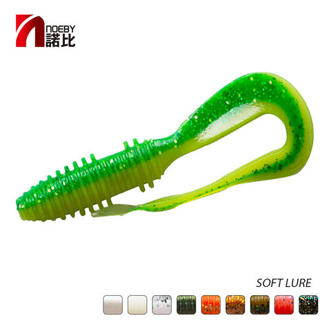 NOEBY Fishing Lure Wobblers Silicone Bait Peche Soft Tail 6mm/8mm/100mm/140mm  for Bass Perch ► Photo 1/6