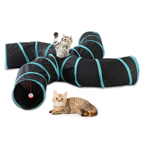 Cat Tunnel Tube Kitty Tunnel Bored Cat Pet Toys Peek Hole Toy ► Photo 1/6