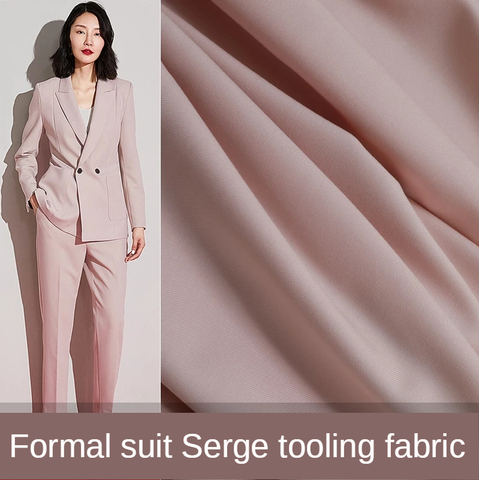 High-grade Fabric Designer Suit Pants Dress for Sewing Polyester Brocade Blue Black White Pink Red Solid Color DIY ► Photo 1/6