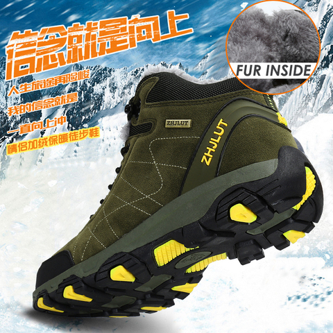 Autumn Winter Mens Hiking Boots Women's Sneakers Mountain Climbing Shoes Tactical Hunting Footwear New Classic Outdoor Sport Man ► Photo 1/6