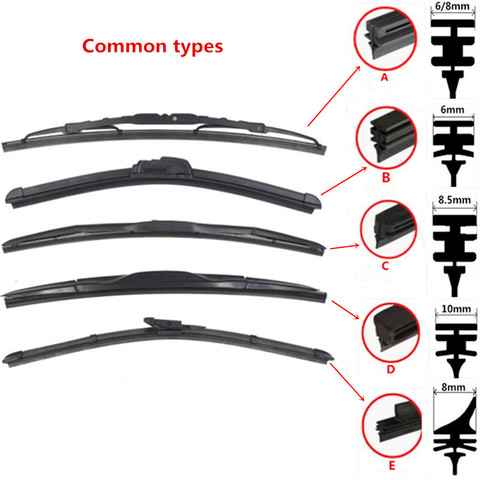 Free shipping car Windscreen Wipers Rubber strip Wiper Blade for HYUNDAI Tucson elantra verna accent santa fe i30 accessories ► Photo 1/5