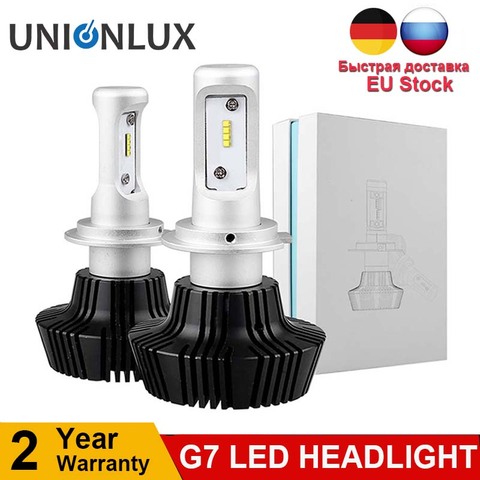 G7 LED Headlight H4/H1/H7/9005/9006/H8 H9 H11 H10 HB3 HB4 Conversion Kit High & Low Beam Car light bulbs 12V 24V ► Photo 1/6