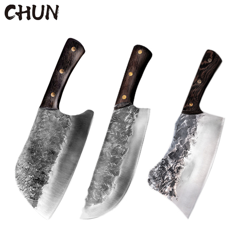5CR15 Handmade Chopping Cleaver Butcher Knife High Carbon Steel Kitchen Chef Knife Chinese Traditional Cooking Butcher Tool ► Photo 1/1