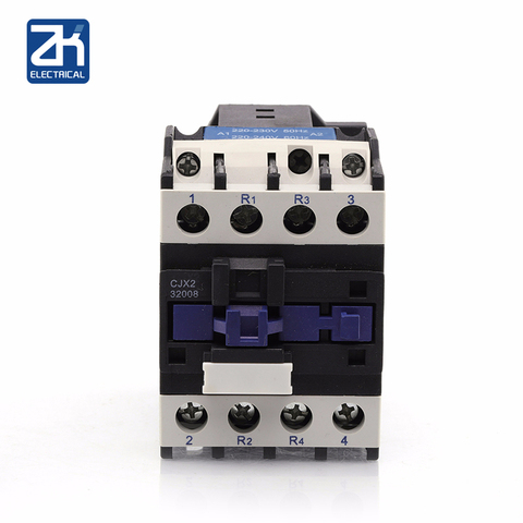 CJX2-32008 four-pole AC contactor silver contact low voltage contactor AC contactor LC1-D32008 ► Photo 1/4