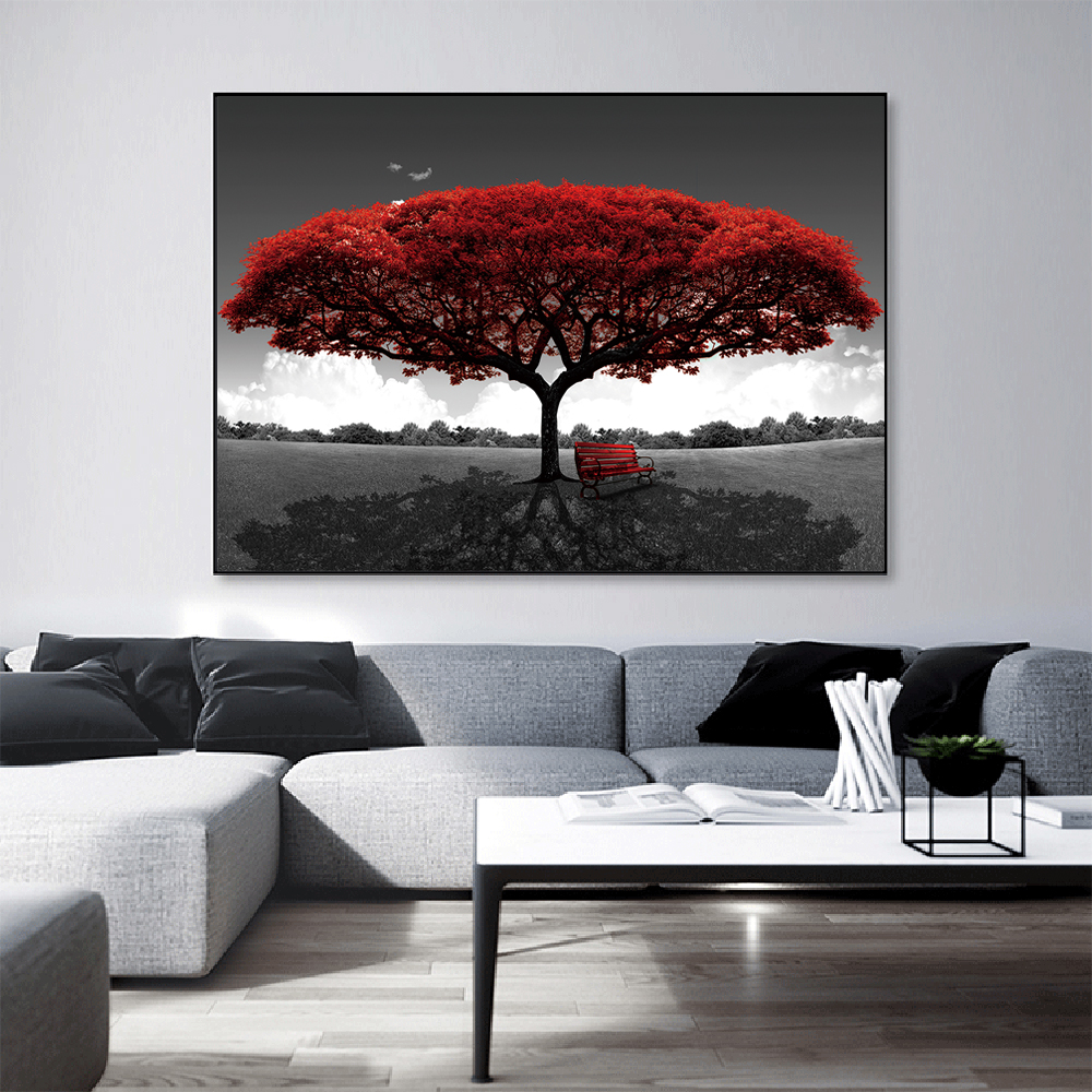 Abstract Canvas Print Photo Wall Art Painting Home Decor Poster Landscape Trees 