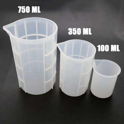Useful Reusable Resin Tools Kit Silicone Mixing Cups Measuring Cups  Stirrers