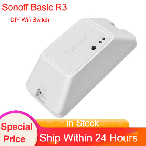 Sonoff Basic R3 Wifi Switch Sonoff Micro RF RM433 Pow R2 433 RF Bridge Remote Control Wireless Smart Home Timer Switch via Alexa ► Photo 1/6
