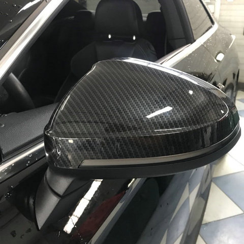 Kibowear For Audi A4 A5 B9 Side Mirror Caps (Carbon Look) 2017 2022 S4 S5 RS5 allroad Quattro replace Covers ► Photo 1/6