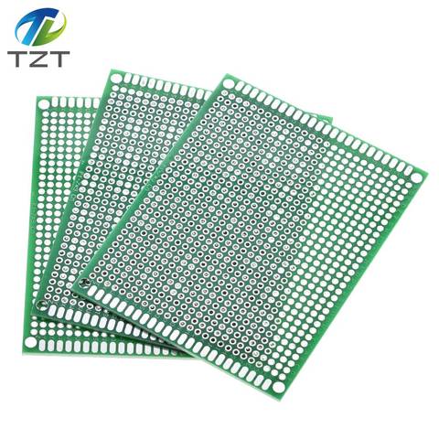 1pcs TZT 7x9 7*9cm Double Side Prototype PCB Tinned Universal Board Experimental Plate Circuirt Hole Bread Board green ► Photo 1/6
