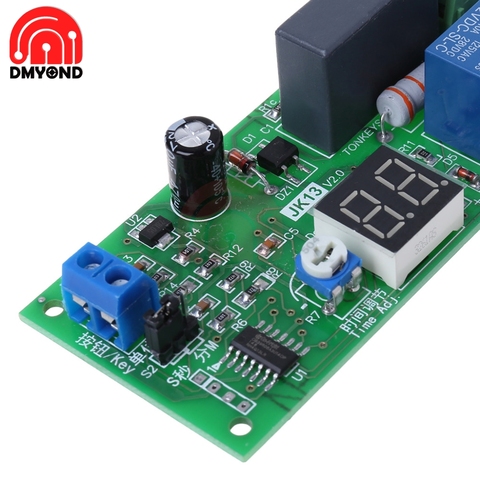 AC 220V DC 24V Digital Display Delay Relay Module 500K Delay Timer Switch Turn Off Board 0Seconds-99 Minutes Delay Relay Module ► Photo 1/6