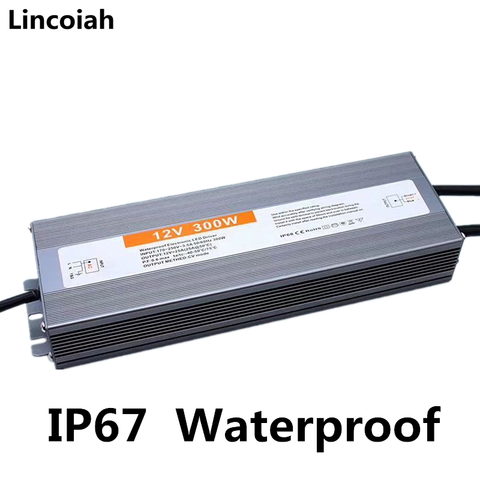 Waterproof IP67 LED driver AC dc 12V 24V 10W 20W 25W 30W 36W 45W 50W 60W 80W 100W 120W 150W Power supply for LED strip light ► Photo 1/2