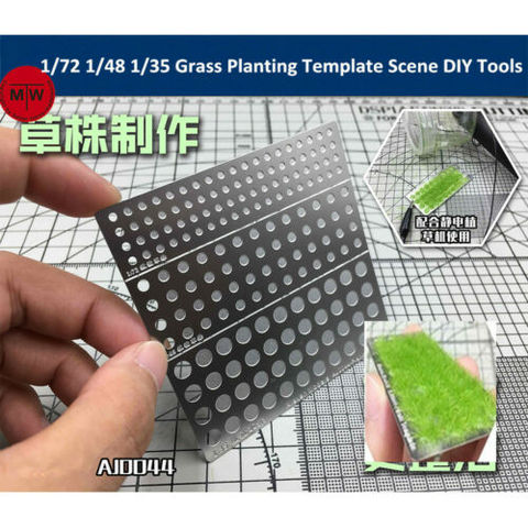 1/72 1/48 1/35 Scale Static Grass Planting Template Tool for Electrostatic Flock Applicator Scene Sand Table DIY Model Accessory ► Photo 1/6