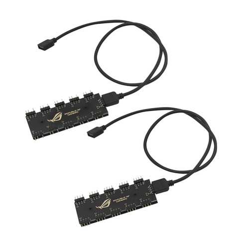 5V 3Pin/12V 4Pin RGB Synchronization HUB Splitter 1 to 10 RGB SYNC Extension Cable for GIGABYTE AURA Sata Type Hub RBG ► Photo 1/6