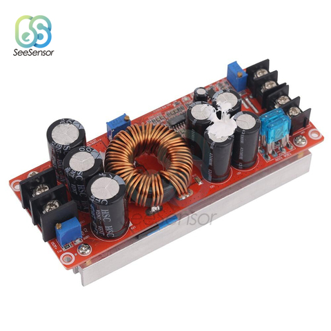 DC 1200W 20A DC-DC Step Up Boost Converter Power Supply Module 8-60V to 12-80V With Heat Sink ► Photo 1/6