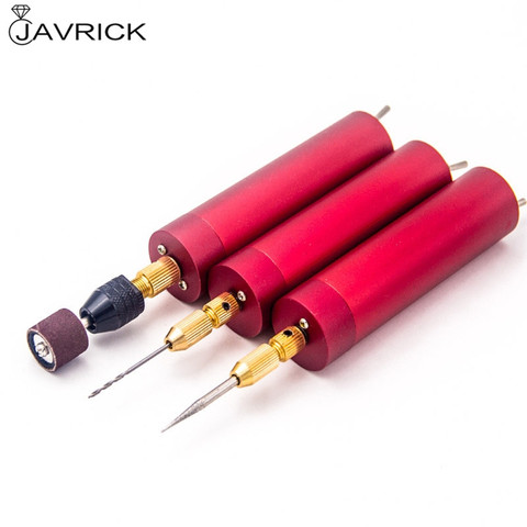 DIY Micro Electric Aluminum Portable Handheld Drill Set Twist Drill Bits Rotary Tools Kit Resin Casting Jewelry Making ► Photo 1/6