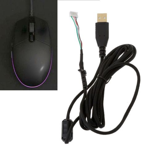 Umbrella Rope Mouse Cables Soft Durable Mouse Line Replacement Mouse Wire For logitech G102 G PRO Wired Mouse ► Photo 1/6