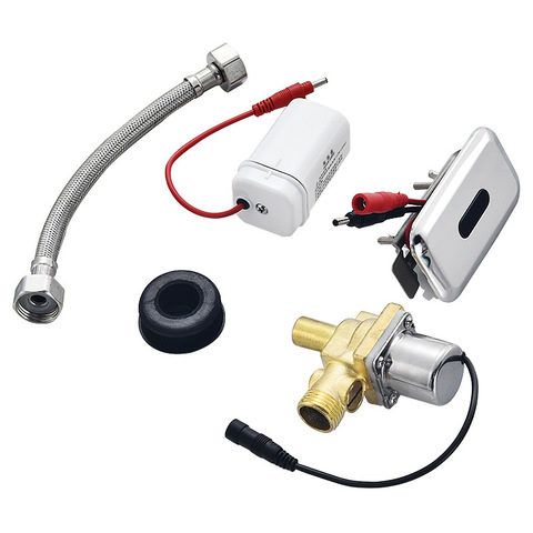 Ceramic integrated standing urinals sensor flusher,Automatic urinal induction sensor electromagnetic flush valve,J20016 ► Photo 1/6