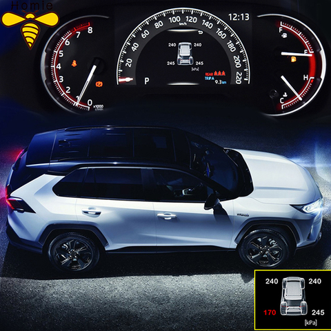 Smart Car TPMS Tyre Pressure Monitoring System Digital LCD Dash Board Display Auto Security Alarm for Toyota Rav4 2022 Xa50 ► Photo 1/6