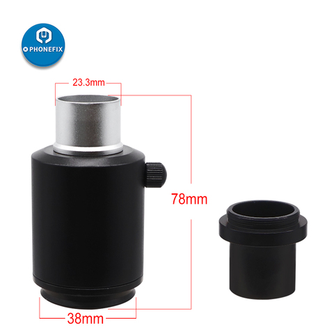 23.2mm C Mount Microscope Adapter 38mm CTV Electronic Eyepiece  Stereo Microscope Camera Adapters for Microscope CCD Camera ► Photo 1/6