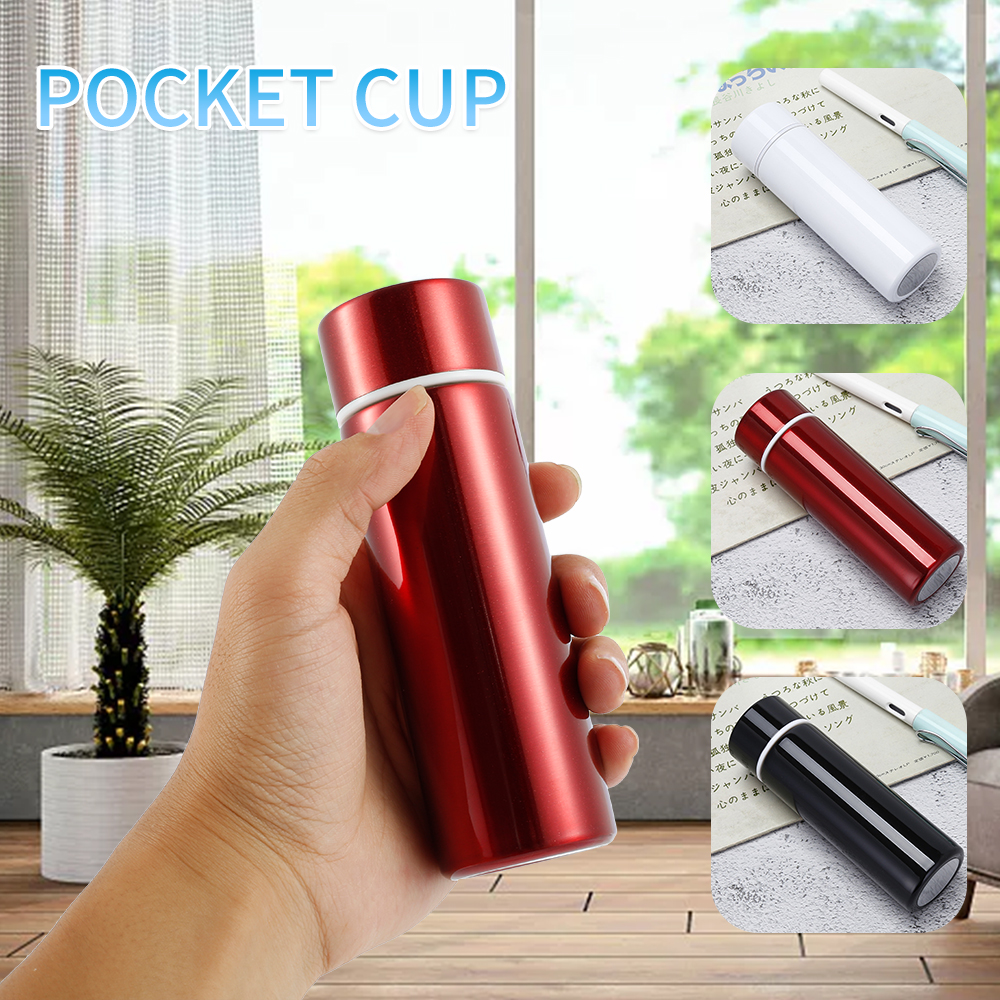 200ML Mini Thermos Coffee Vacuum Flask Stainless Steel Drink Water Bottle  Termos Thermo Cup And Mug…