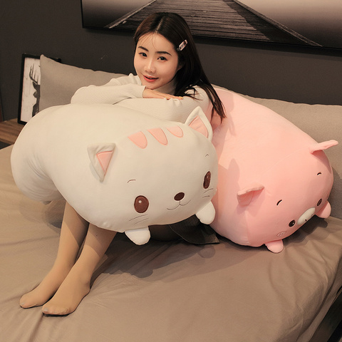 20-85cm Cute Animal Dinosaur Pig Cat Bear Plush Toy Soft Cartoon Panda Hamster Elephant Stuffed Doll Baby Sleep Pillow Kids Gift ► Photo 1/6