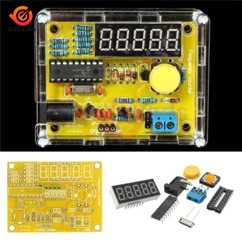 DIY Kits 1Hz-50MHz Crystal Oscillator Frequency Meter Tester 5 digits display Digital Frequency Counter module with Acrylic Case ► Photo 1/6