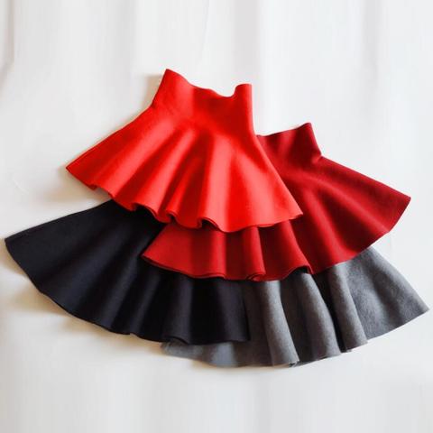 2-12 Years Baby Toddler Children Clothes School Girls Knitted Skirt Bottoming Princess Skirts For Kids Children Clothes JW6491 ► Photo 1/6