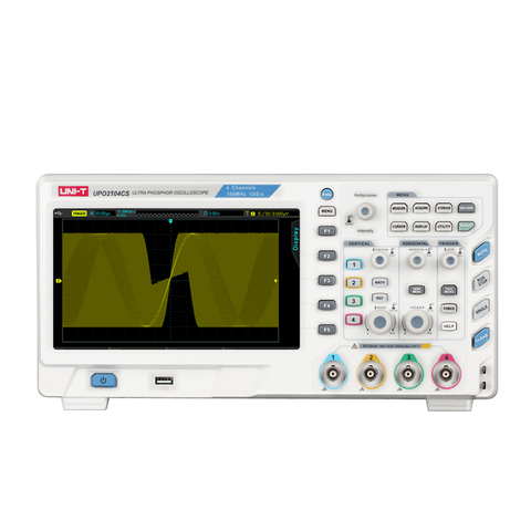 UNI-T UPO2102CS UPO2104CS Digital Ultra Phosphor Oscilloscope USB 100Mhz 1GS/s 2 Channel 4 Channel ► Photo 1/4