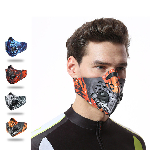 Filter Dust Pm2.5 Bike Cycling Anti Air Pollution Half Face Mask
