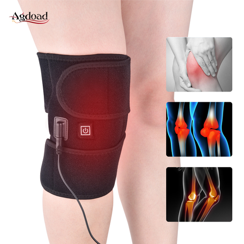 Knee Joint Therapy Heating Massage Health Care Pain Relief Knee Protection Support Belt Heat Knee Massager Relaxation Home ► Photo 1/6