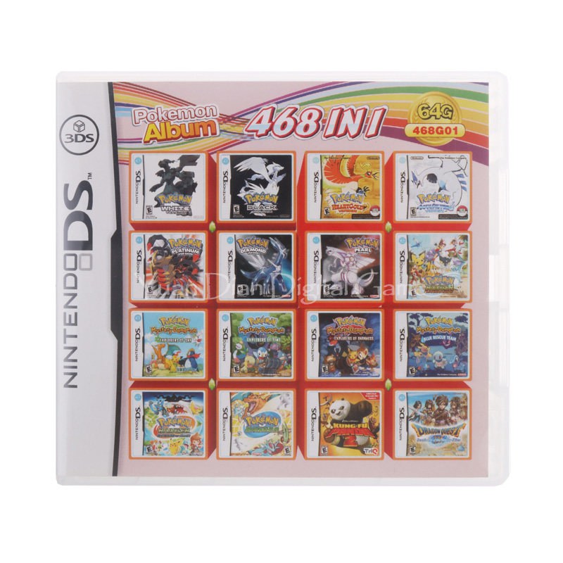 Rejse håndbevægelse alarm 468 In 1 Compilation Video Game Cartridge Card For Nintendo DS 3DS 2DS  Super Combo Multi Cart - Price history & Review | AliExpress Seller -  Chilhood Game Store | Alitools.io