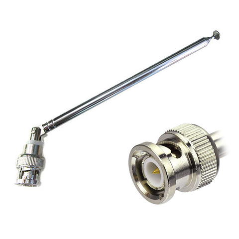 360 Degree Telescopic Aerial FM Radio Antenna BNC Connector Extendable Radio Receiver For Home Radio TV 0.7m ► Photo 1/6