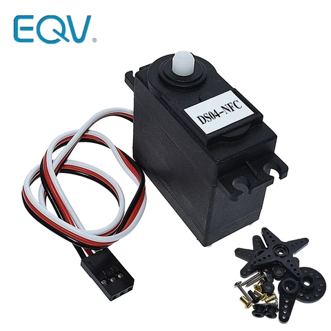 DS04-NFC servo 360-degree Continuous Rotation Servos DC Gear Motor Smart Car Robot Torsion 5.5kg/cm DC 4.8V-6V diy electronics ► Photo 1/6