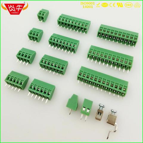 KF128 2.54 2P ~ 12P MINI PCB CONNECTOR SCREW TERMINAL BLOCKS DG308 KF308 2.54mm MPT 0,5/2-2,54 - 1725656 PHOENIX CONTACT DEGSON ► Photo 1/6