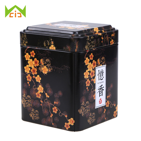 WCIC Tea Caddies Iron Tin Box for Candy Biscuit Cookie Chocolate Storage Box Coffee Can for Gift Retro Chinese Tea Caddies ► Photo 1/6