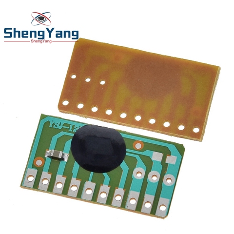 ShengYang 1PCS 12 children's songs, music module YSJ-12S dual tone 12 English music with LED scintillation module ► Photo 1/6