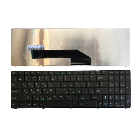 Russian laptop keyboard FOR ASUS V090562BS1 0KN0-EL1RU01 V090562BS1 0KN0-EL1RU01 04GNV91KRU00-1 RU keyboard with frame ► Photo 1/5