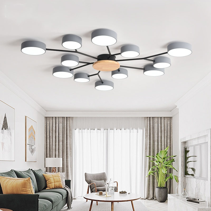 Nordic style stylish room bedroom LED ceiling lamp modern minimalist living room lamp hotel villa light ► Photo 1/6
