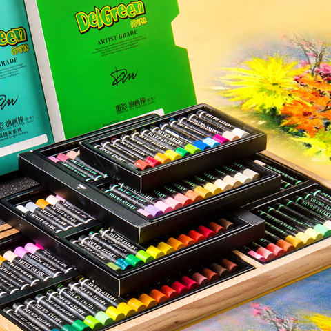 Delgreen Professional Soft Oil Pastel 12/24/36/60 Color Non-Toxic Washable Oil Painting Stick/Pastel/Crayon Drawing Art Supplies ► Photo 1/6