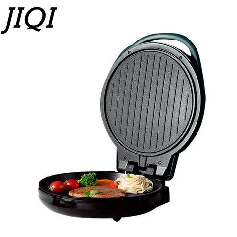 JIQI 220V Household Double Side Heating Electric Skillet Frying Pan Crepe Pancake Maker Automatic Pizza Pie Machine BBQ Tool ► Photo 1/4