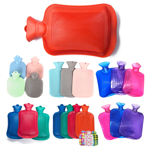 2000ML Portable Rubber Thick Hand Warmer Hot Water Bottles Winter Warm Water Bottle Girls Pocket Hand Feet Hot Water Bag ► Photo 1/6