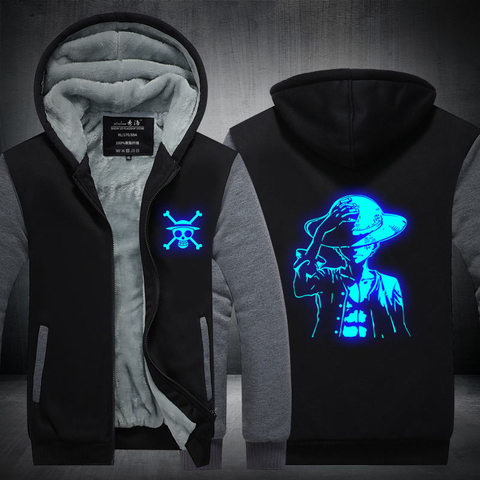 Buy Online Fans Made One Piece Winter Hoodie Monkey D Luffy At Night Zip Up Hoodies 3d Printed Hooded Cosplay Sweatshirts Alitools