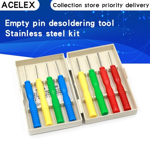 8PCS/Lots Hollow needles desoldering tool electronic components Stainless steel kits ► Photo 1/6