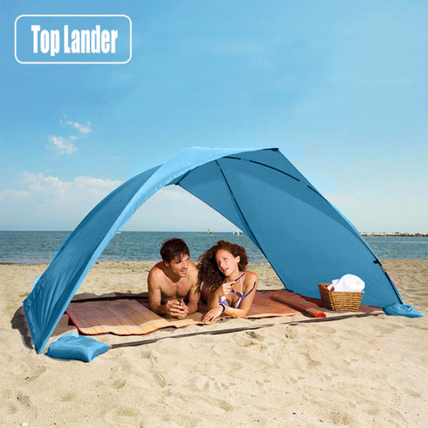 Lightweight Portable Sun Shelter Beach Tent Summer Outdoor Garden Sun Awning Sun Shade Canopy Easy Setup Camping Fishing Hiking ► Photo 1/6
