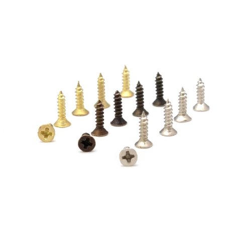 100PCS mm 2*6mm 2*7mm 2*8mm 2.5*8mm 2.5*10mm Flat head screw Carpenter's small screw Furniture wooden box hardware accessories ► Photo 1/6