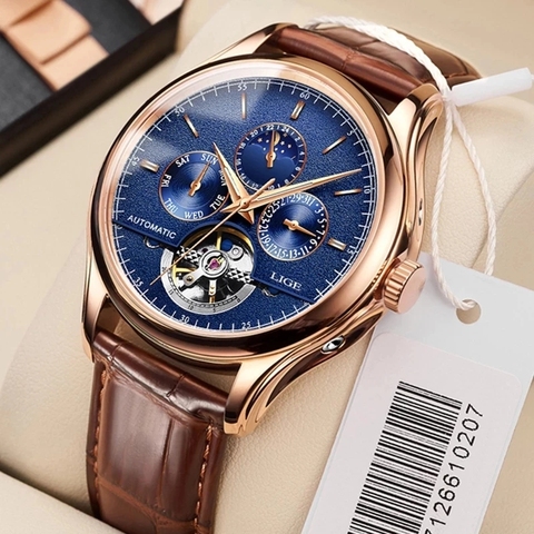 2022 Luxury Men Mechanical Wristwatch Stainless Steel GMT Watch Top Brand Business Sapphire Glass Men Watches reloj hombre 9843 ► Photo 1/6