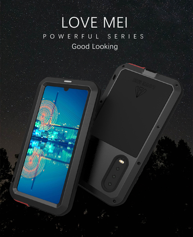 LOVE MEI Metal Waterproof Phone Case For Huawei P30/P30 Pro/P30 Lite/Nova 4e Shockproof Cover Aluminum Protection& Gorilla Glass ► Photo 1/6