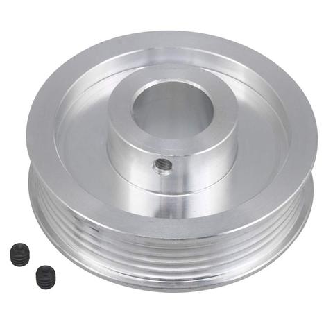 V-Type Belt Pulley 5 Slots with 2 Screw 10mm Inner Hole Dia 58mm Dia ► Photo 1/3