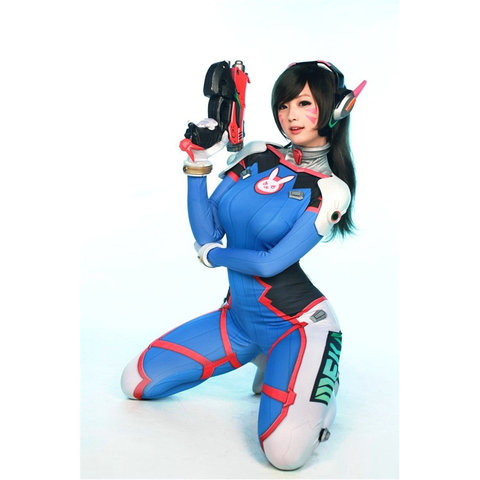 Dva Cosplay Costume Game Female Adult Child Lycra 3D Printing Spandex Halloween for Women Party Zentai Suits D.Va Anime Cosplay ► Photo 1/6