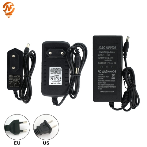 NIN FULL 12V Power Supply DC12V Unit 1A 2A 3A 5A 6A Transformer AC 110V 220V 220 V to DC 12 Volts 12 V LED Driver for LED Strip ► Photo 1/6